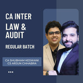 CA Inter Audit & Law | LIVE Regular Batch By CA Shubham Keswani & CS Arjun Chhabra | For Jan 26 & May 26 Exams